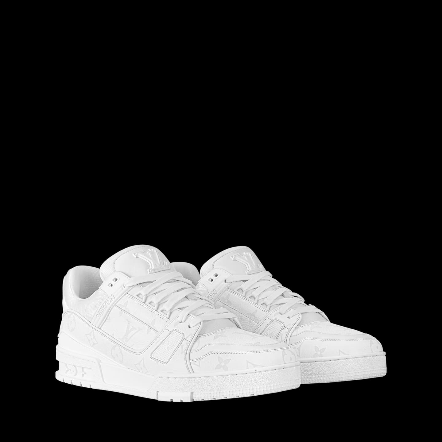 Louis Vuitton LV Trainer Monogram, Pelle di vitello · bianco