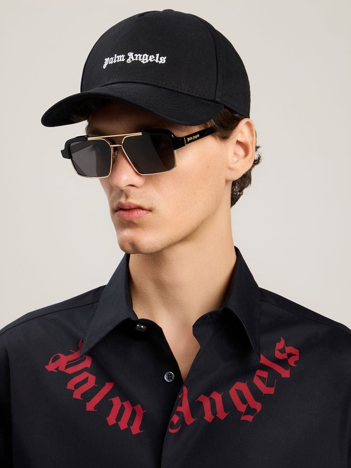 Palm Angels Logo Beanie, Indossato