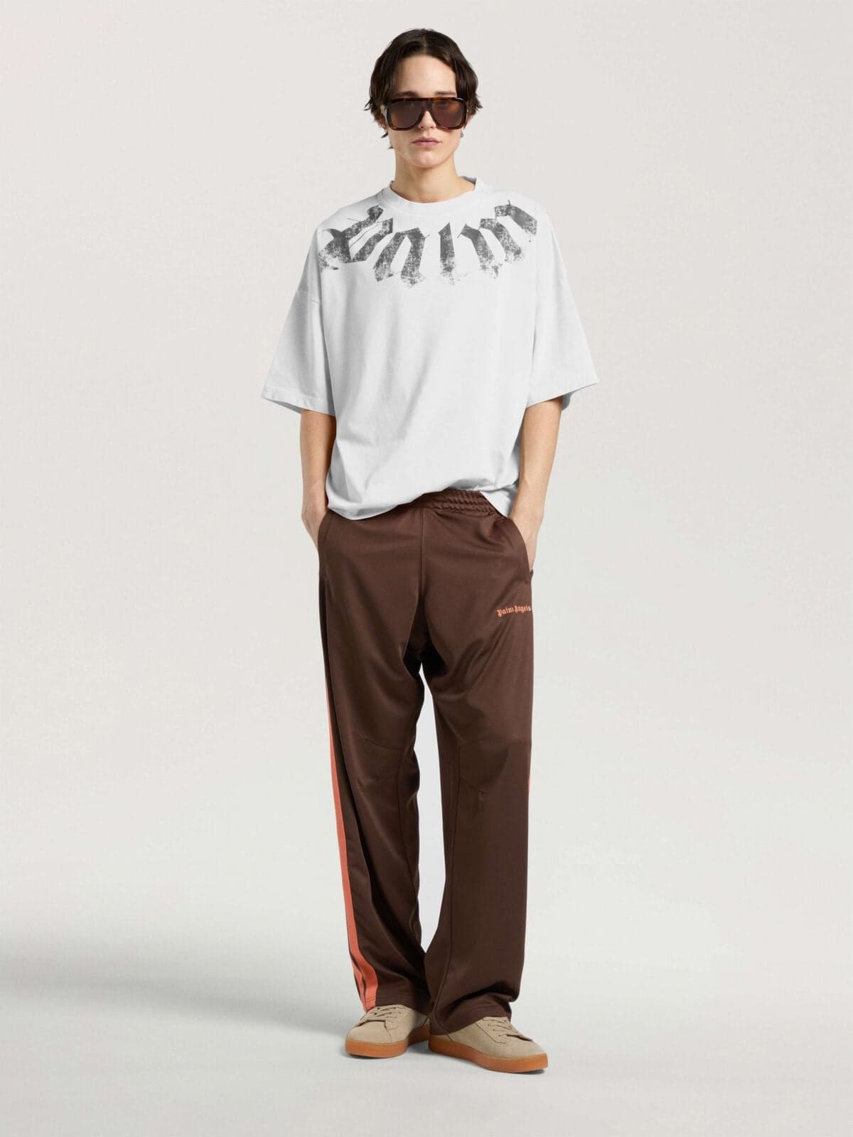 Palm Angels Big Neck Logo T-shirt, Back