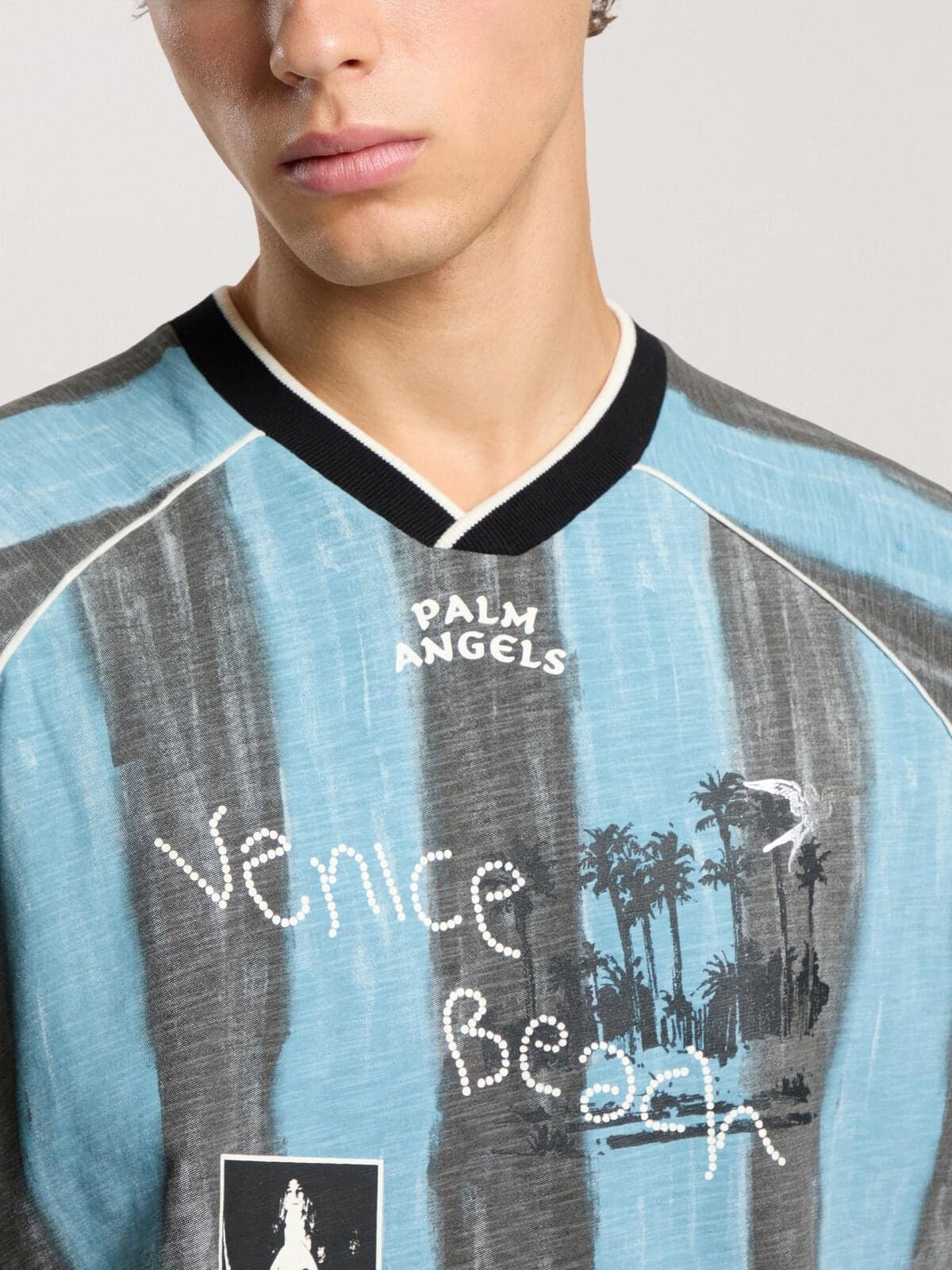 Palm Angels Soccer Cali jersey, On the body