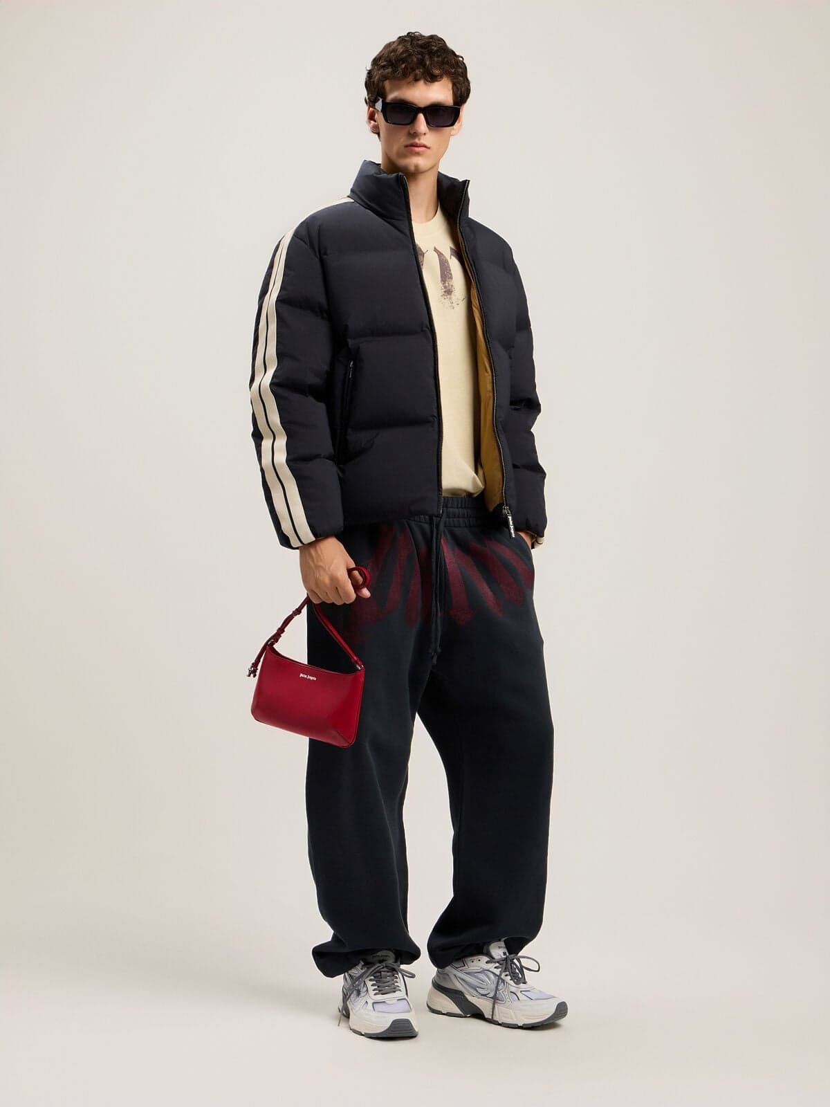 Palm Angels Classic Logo Track Down Jacket, Tre quarti