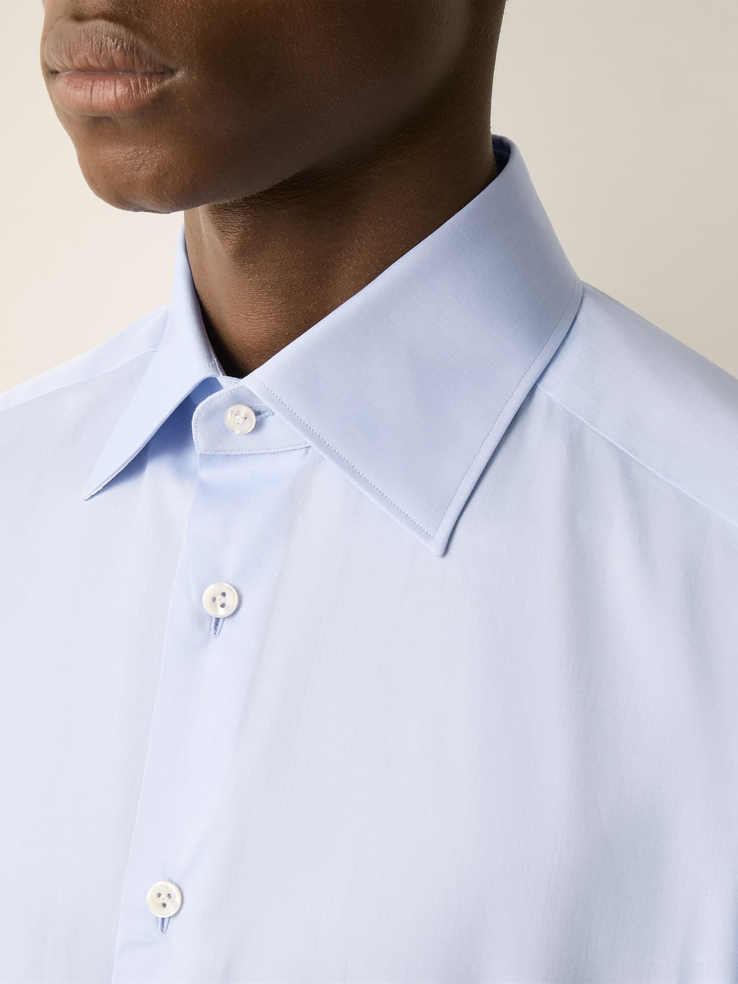 Zegna 300 Cotton shirt, Collar