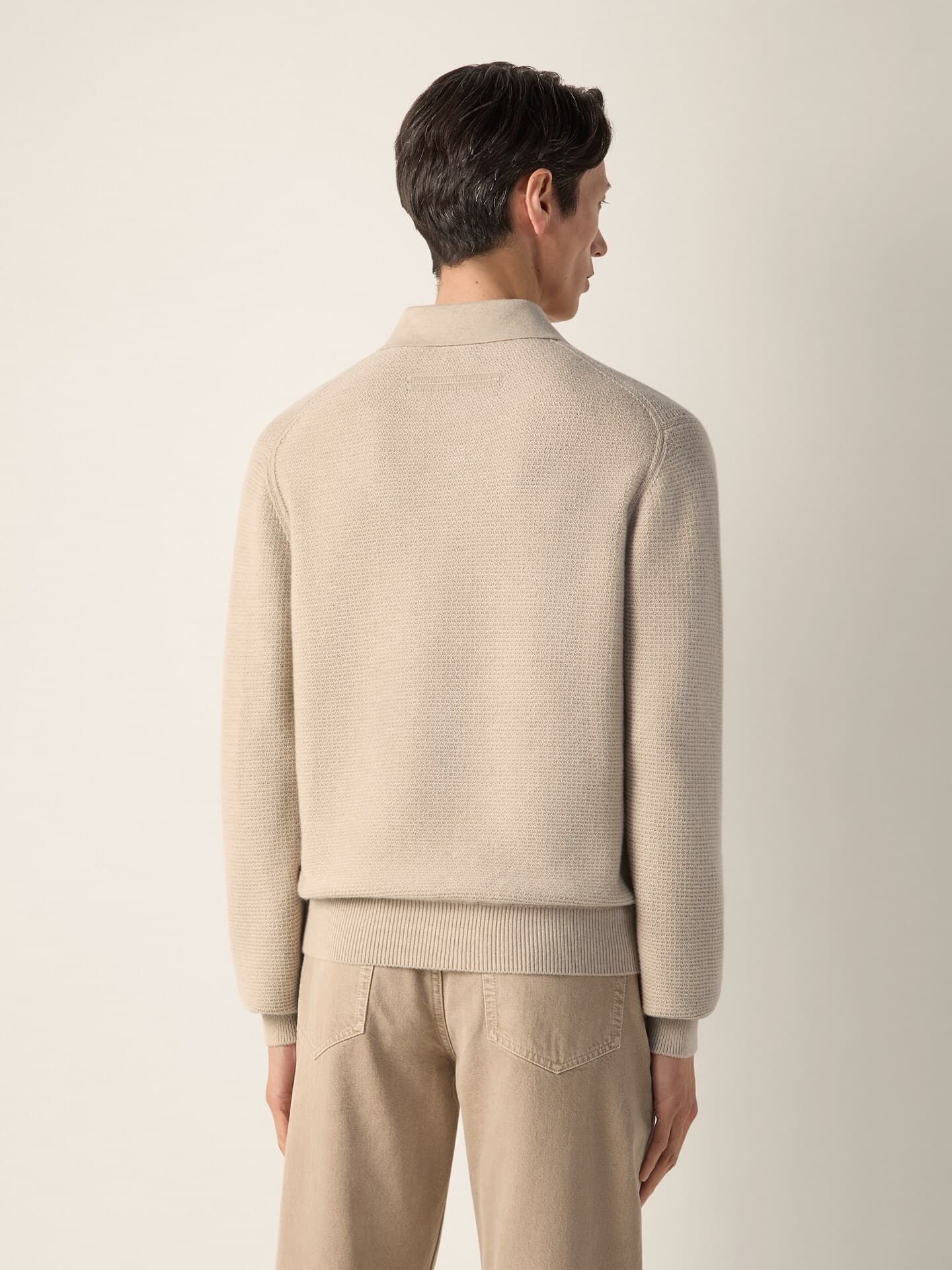 Zegna Oasi Cashmere polo, Back