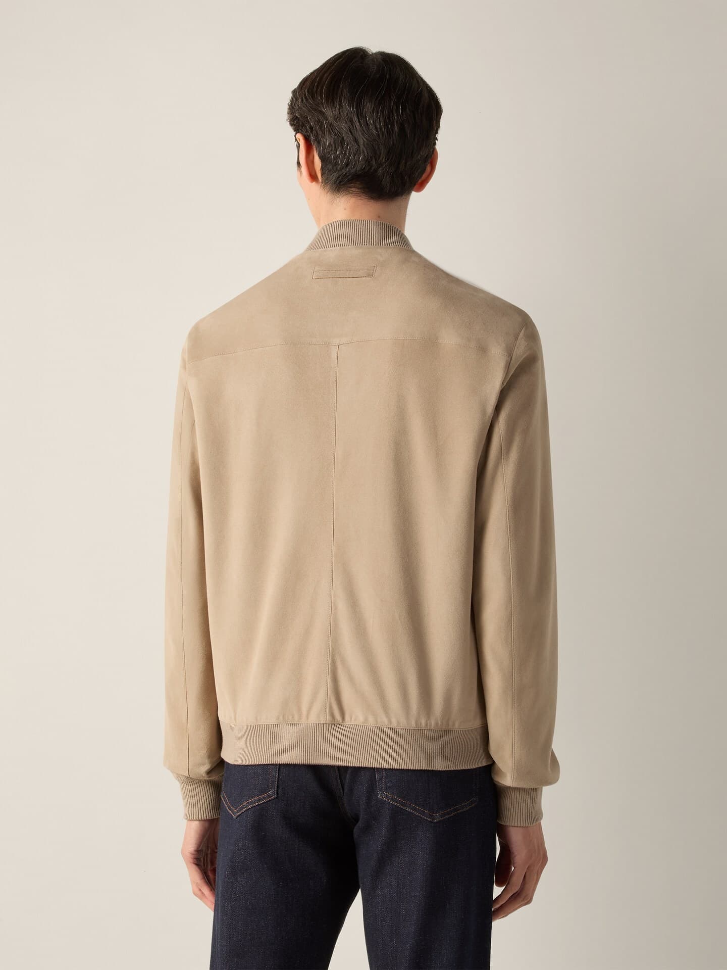 Zegna Bomber in suede, Retro