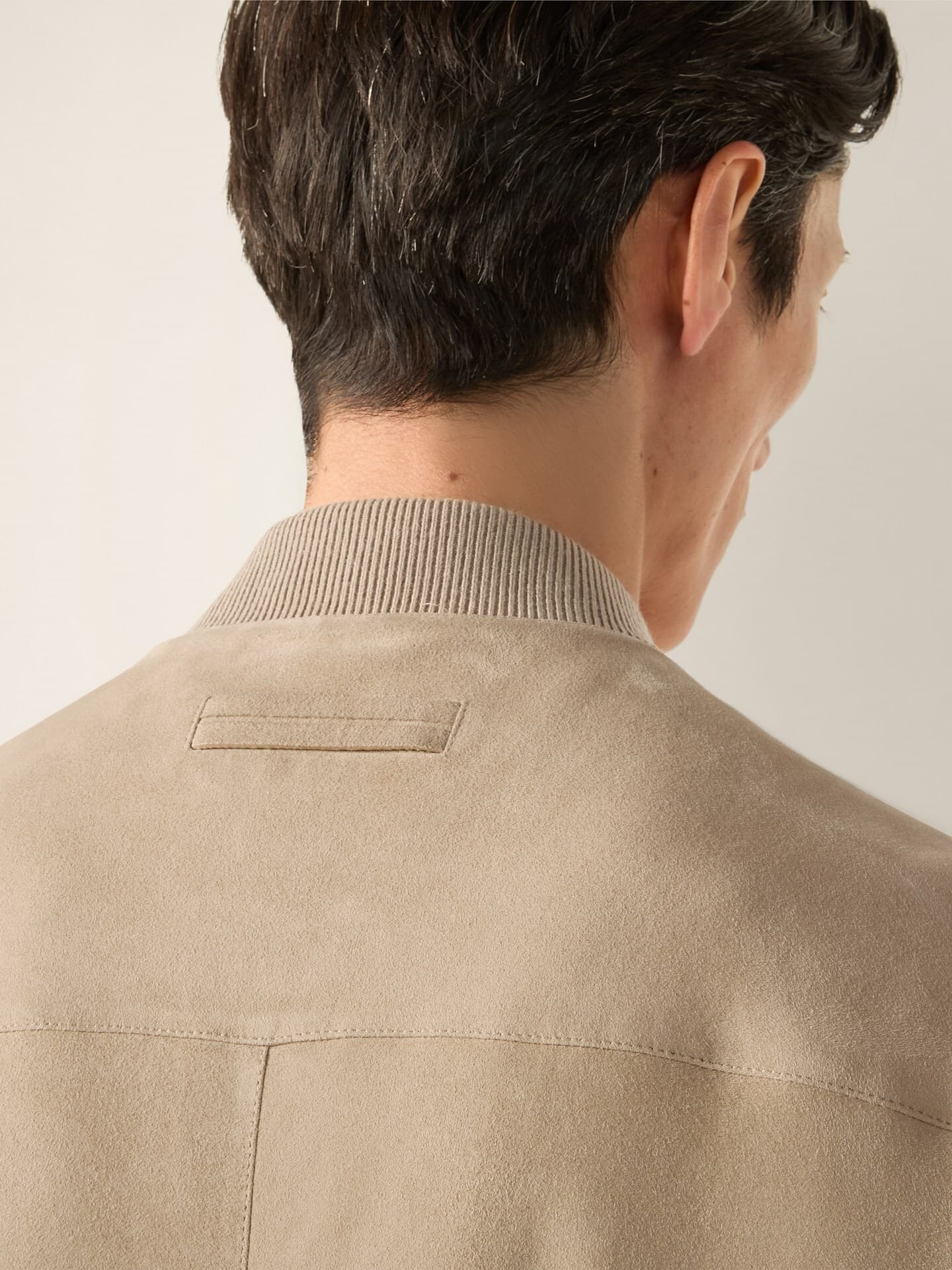 Zegna Bomber in suede, Dettaglio