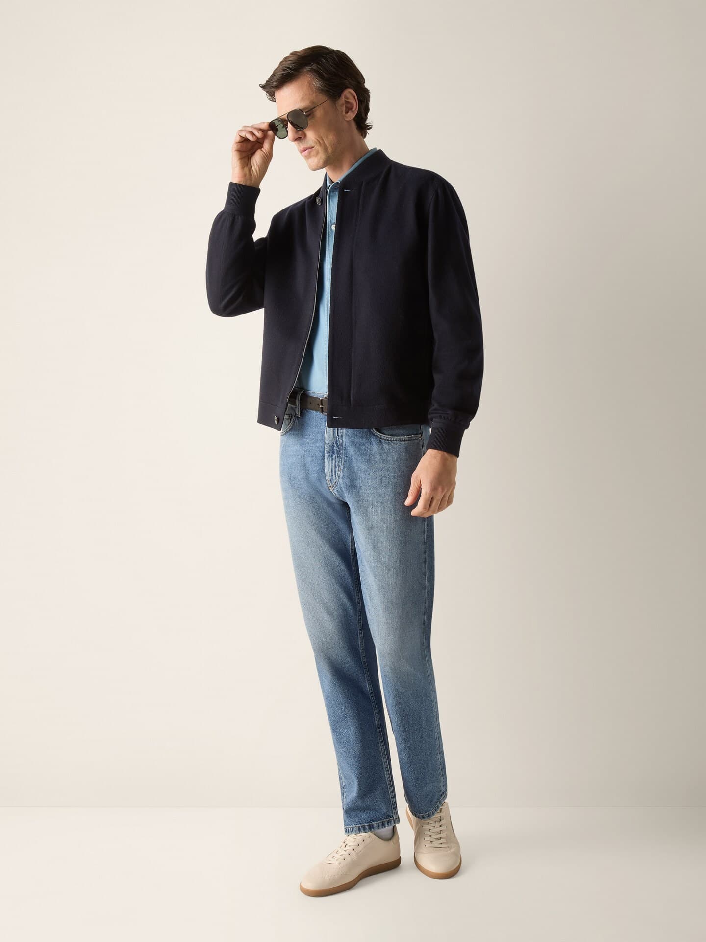 Zegna Bomber in Oasi Cashmere Elements, Colletto