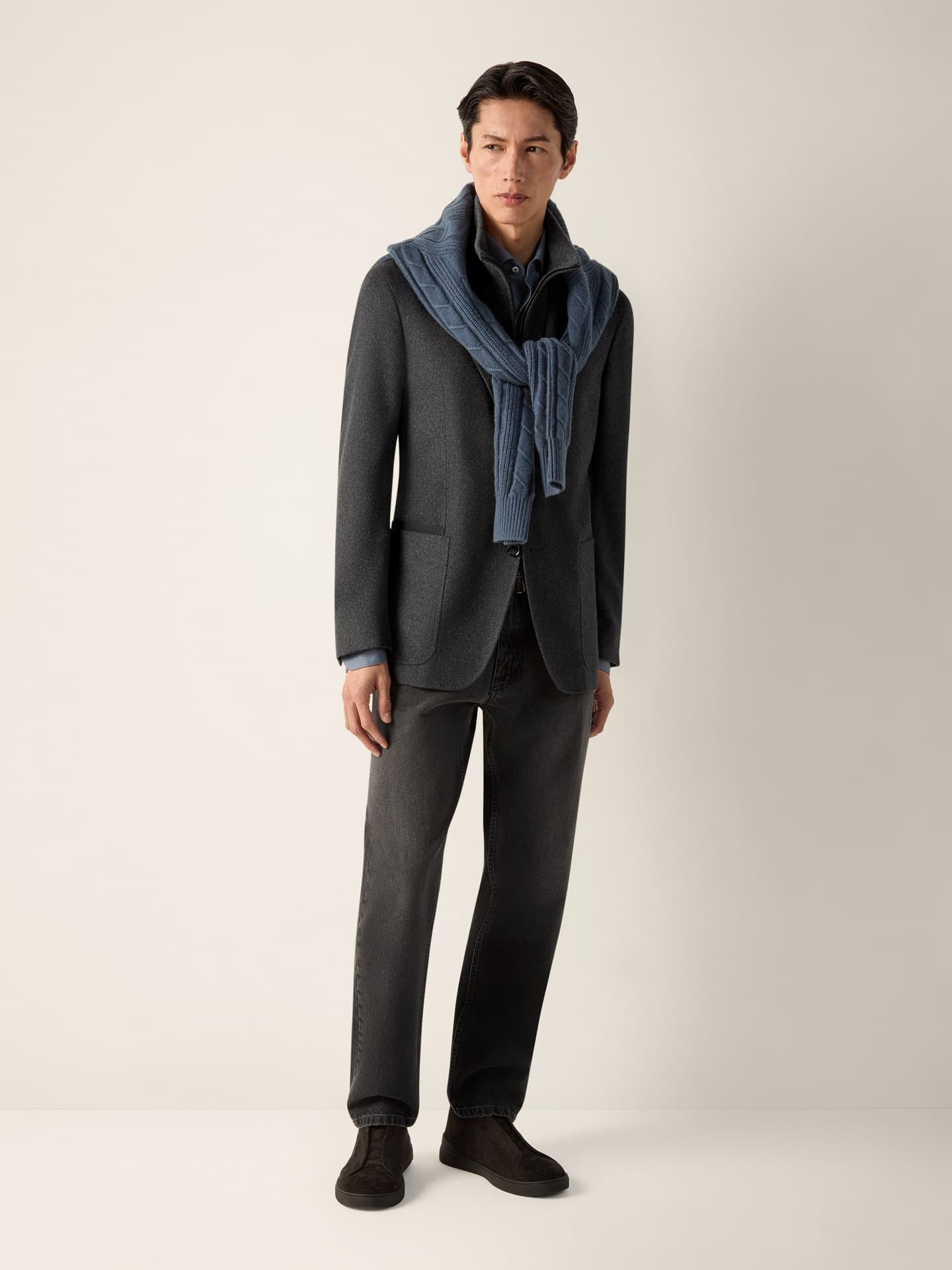 Zegna Camicia in Cashco, Colletto