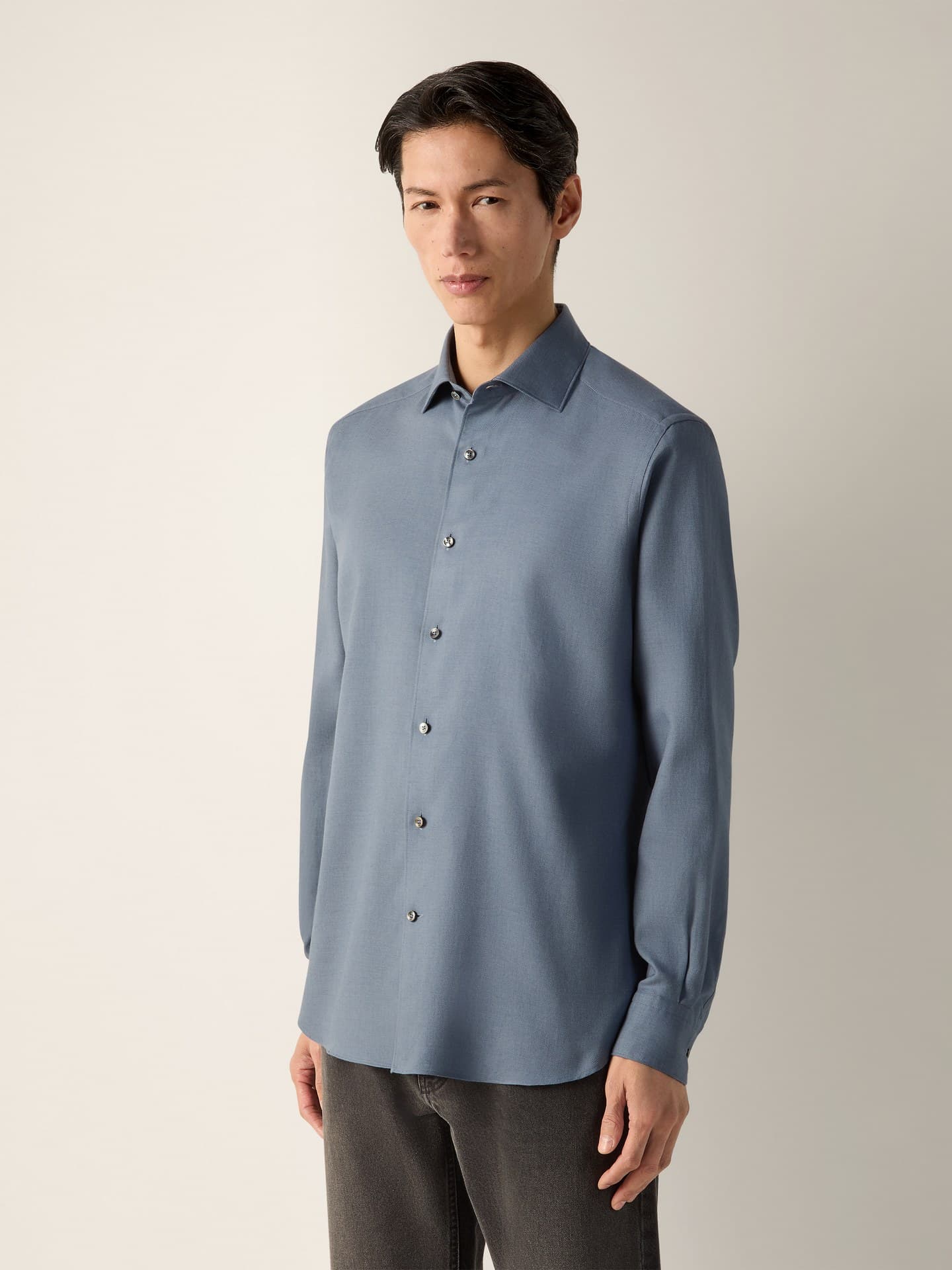 Zegna Camicia in Cashco, Indossato