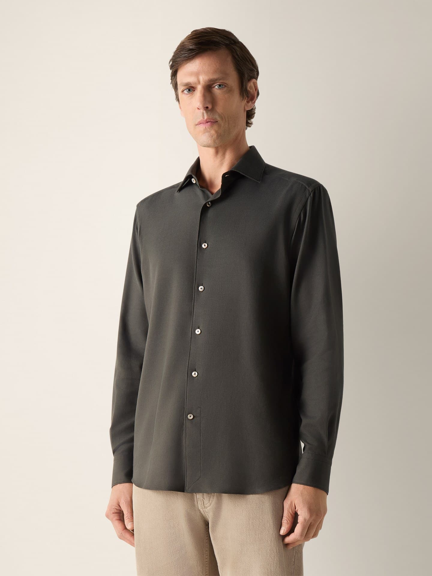 Zegna Cashco shirt, On the body