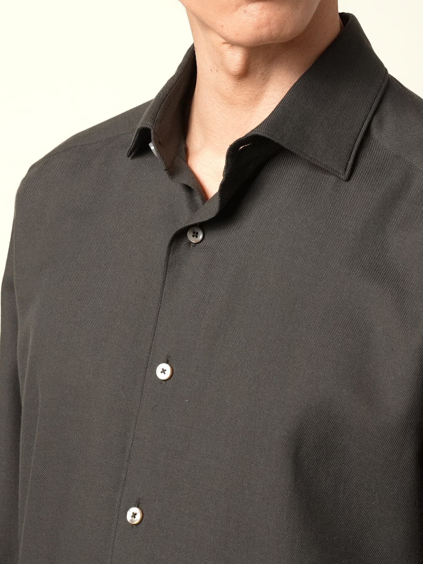 Zegna Cashco shirt, Cuff and hem